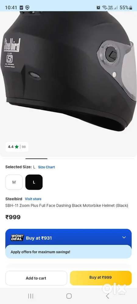 Steelbird
Zoom helmet box pack