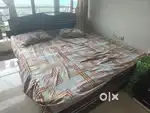 King size bed with mattress 100 mm thick