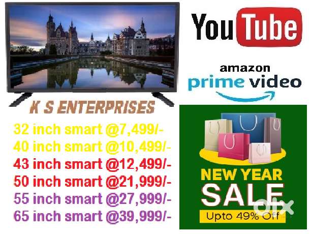 65 INCH SMART,ORIGNAL 4K,VOICE COMMAND,BLUE TOOTH LED IN 39,999/- ONLY