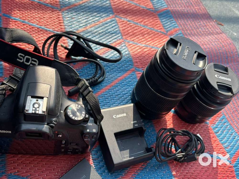 Canon 1300 d with 2 lens