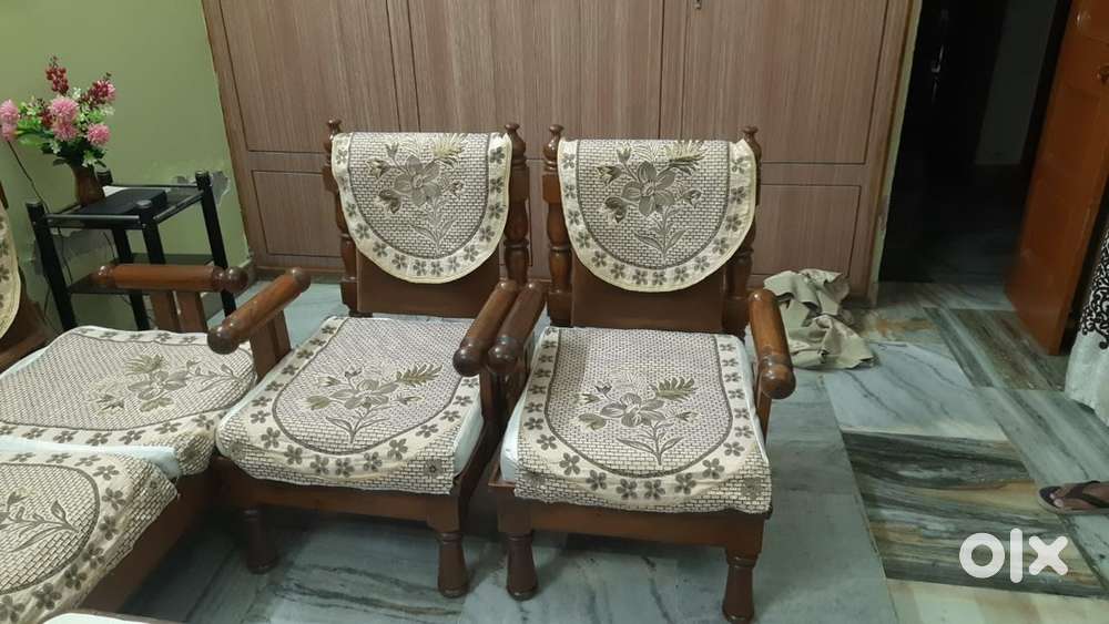 Sofa Set + Diwan for Sale  Solid Sheesham Wood  Excellent Condition!