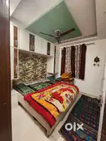 2 bhk flat for rent with double bed sofa fan light etc