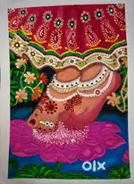 Radha ji ke charan ki Painting