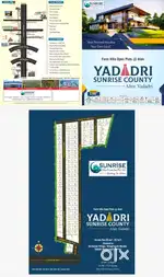 Open villa plots available for sale in yadadri sunrise county