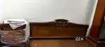 Teek Double Bed 6*6 two side tables, dressing table and Mandir