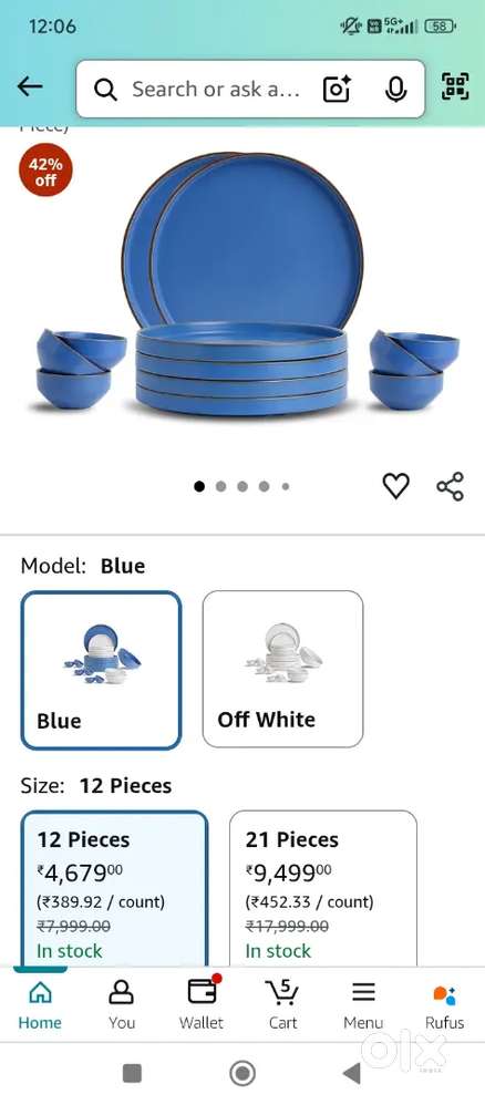 Shay Ceramic Modern Dinner Set