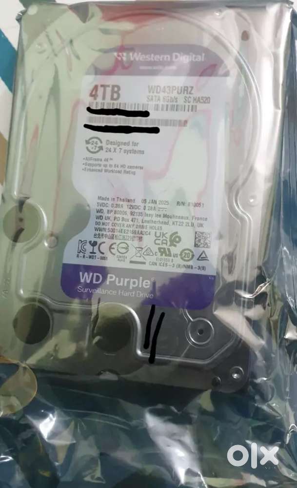 4TB HDD (Pink SATA) – Perfect for CCTV Recording – Available now