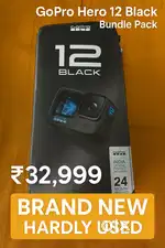 GoPro Hero 12 Black – Bundle Pack  Mint Condition  ₹32,999