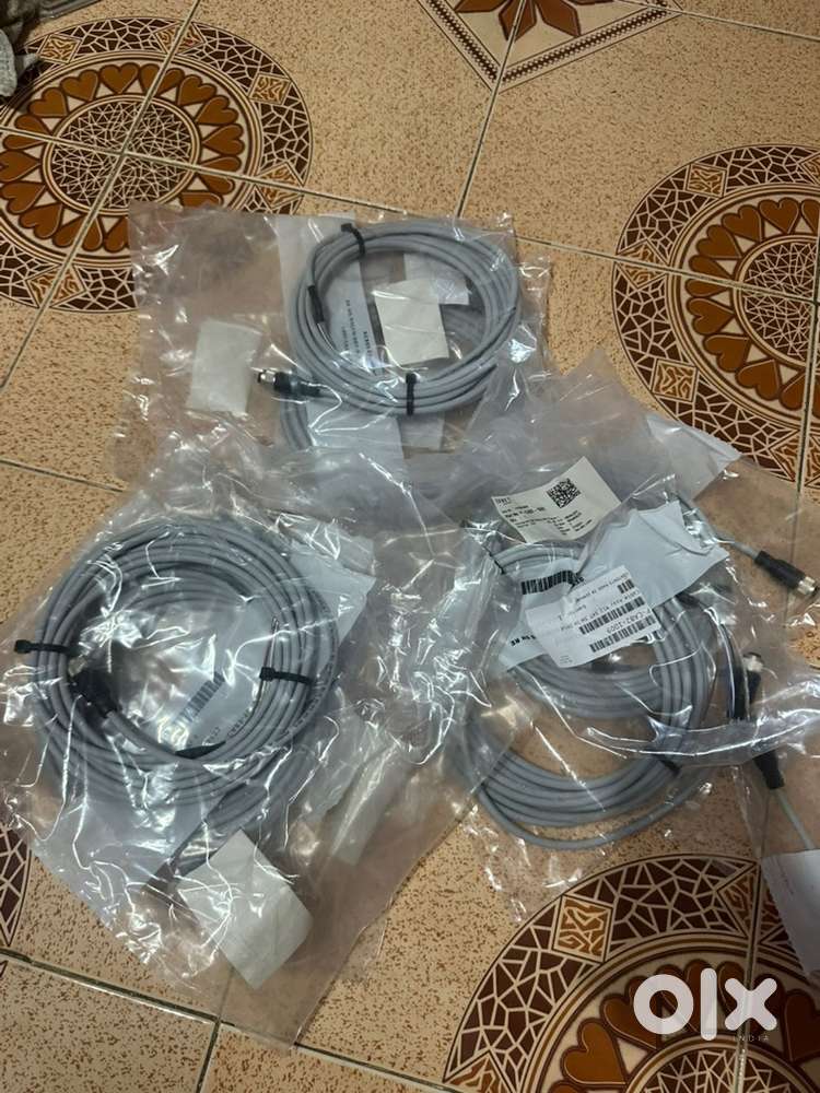 New M12 5-Pin Sensor Cable (5 Meter, Shielded) – Industrial Use