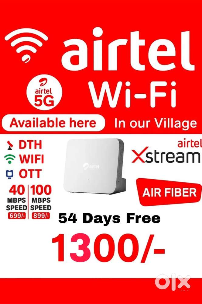Airtel Wifi + Channels + OTT