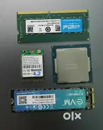 RAM, SSD, WIFI MODULE and PROCESSOR