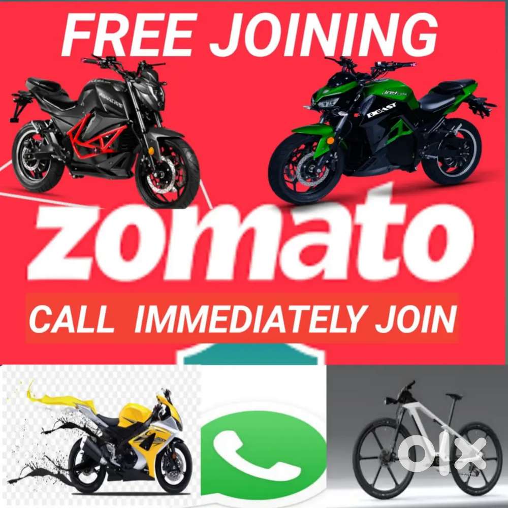 ZOMATO FOOD DELIVERY JOB WEEKLY PAYMENT IMMEDIATELY JOINING