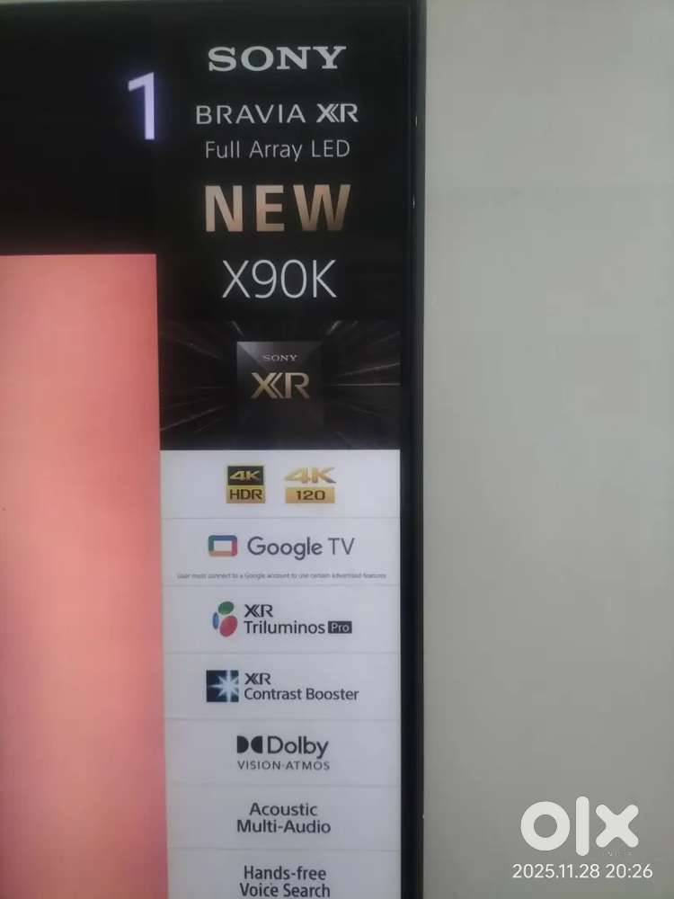 Sony Bravia XR full array LED New X90K