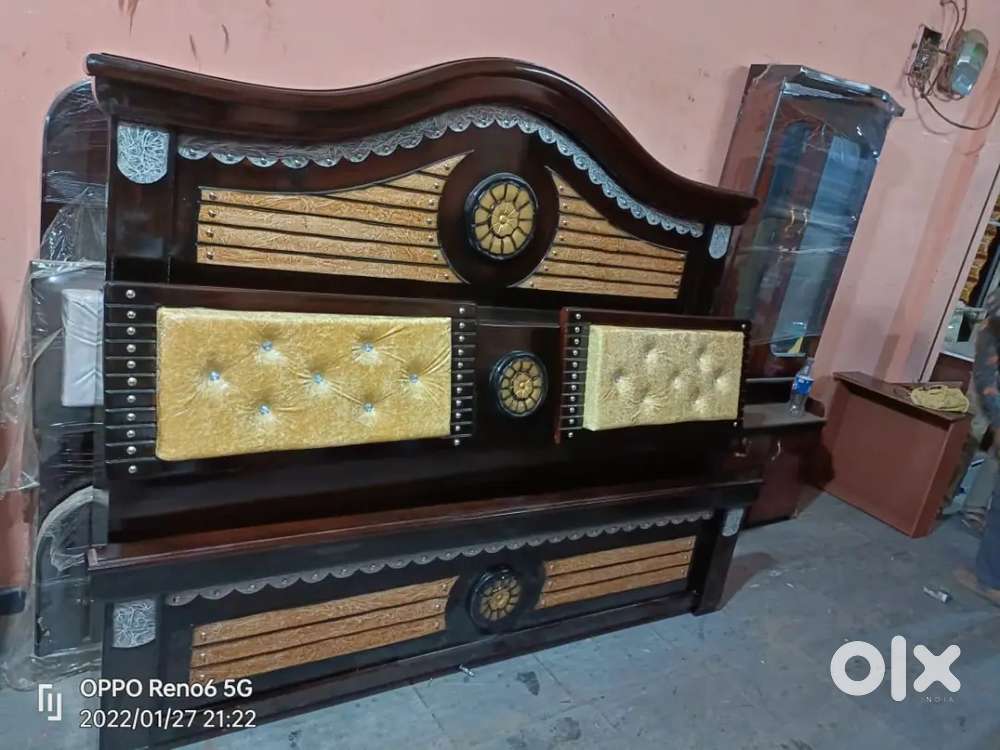 Take wood premium king size bed reasonable price