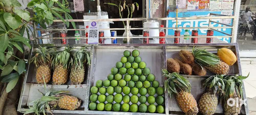 Juice shop counter