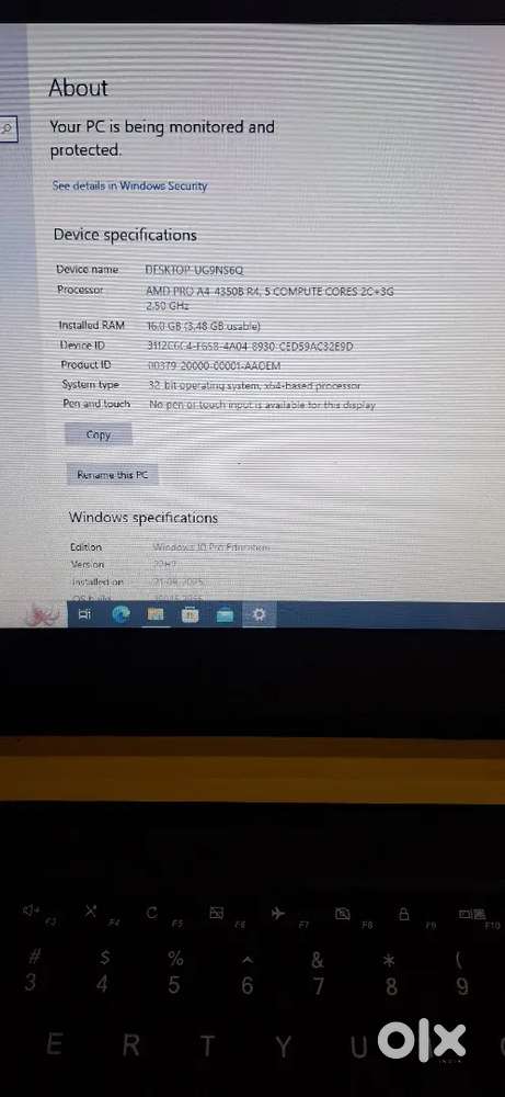 Lenovo laptop for sale