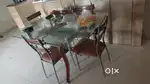 Glass Dining table with 6 Chair at 20000