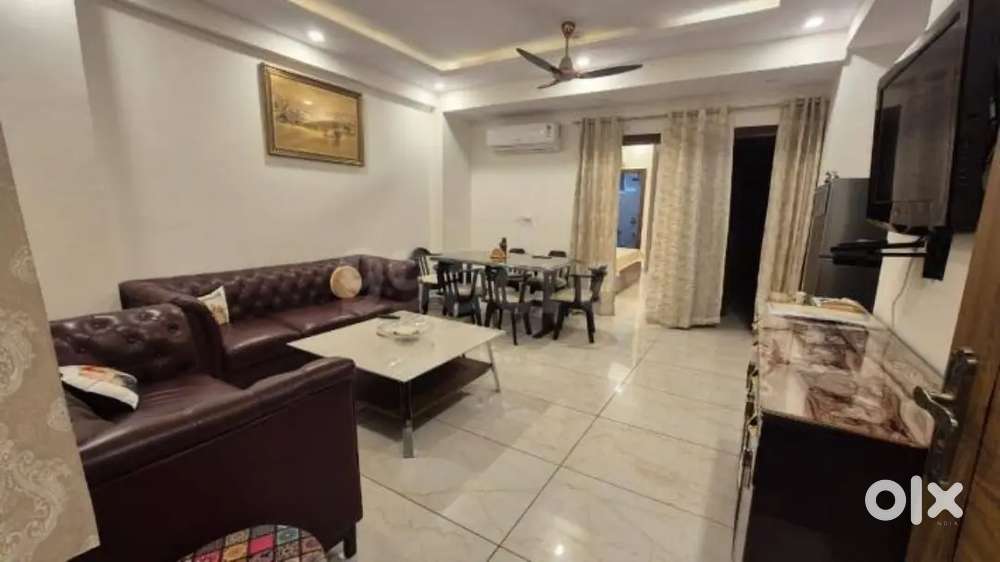 2 bhk society flat fully furnished