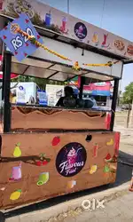 New rose gold sheet design Food cart for sell 3 month old