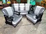 3+1+1 NEW MALAYSIA WOODEN SOFA SET