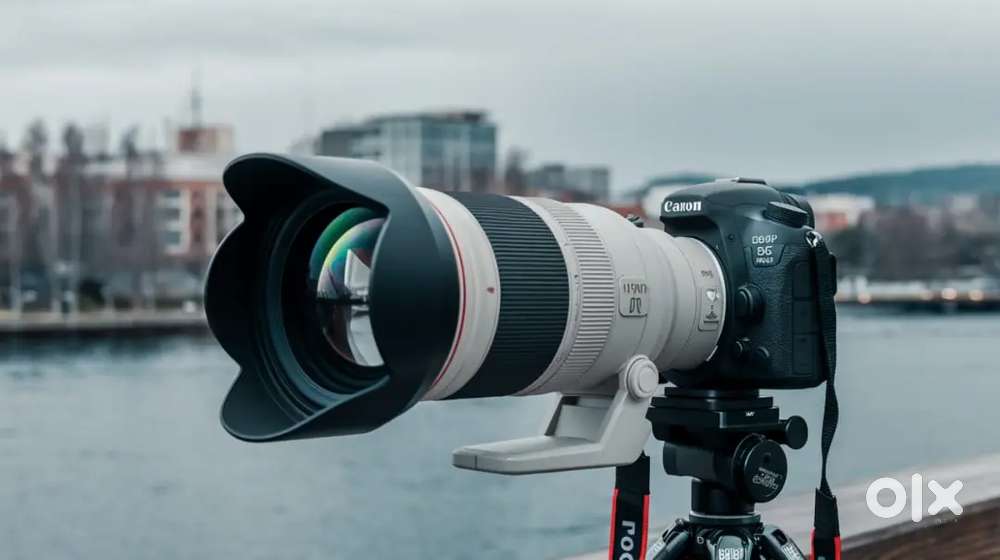 Canon camera with telephoto lens available for rent in Coimbatore.