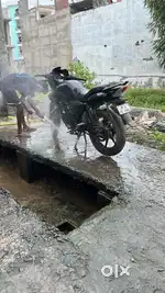 Black colour bike