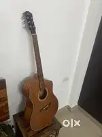 An acoustic guitar