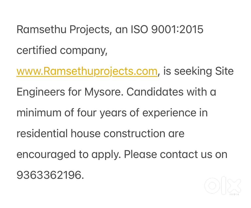 Site Engineers from Civil Background