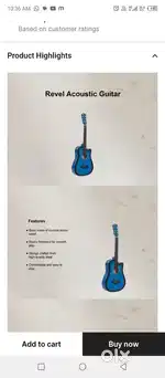 Guitar acoustic excellent condition