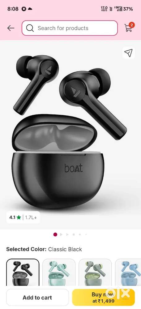 Boat bluetooth earbuds