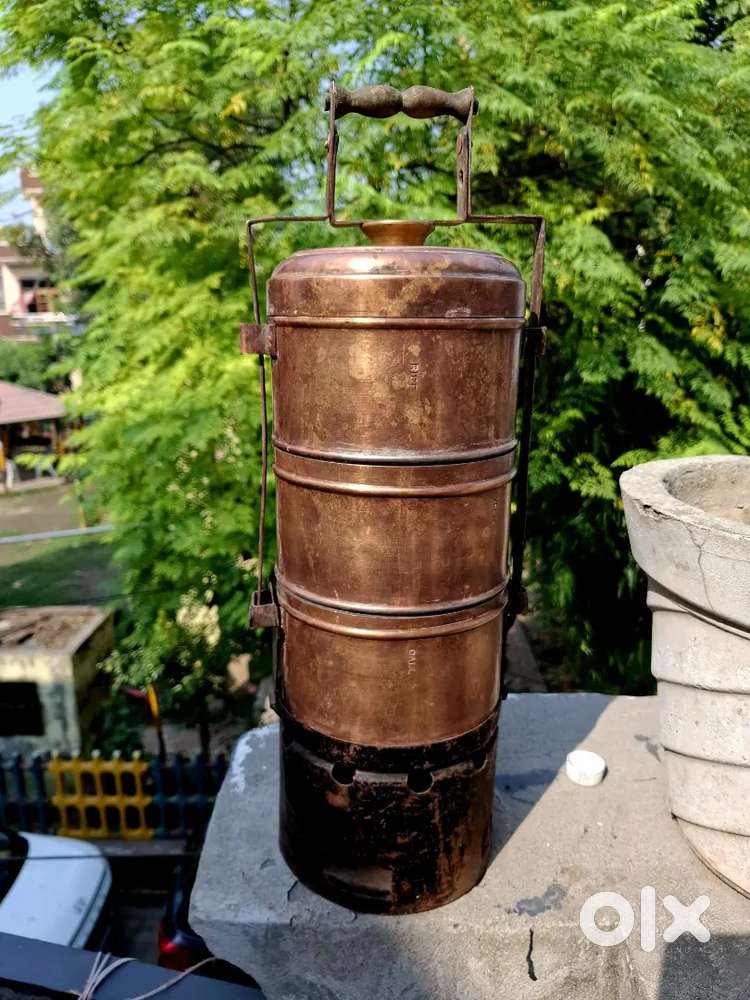 1920 brass tiffin cooker