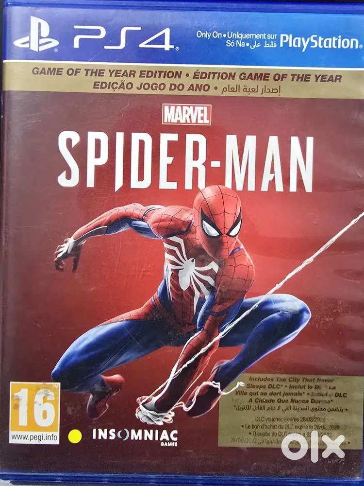 Spiderman Game of the year edition Ps4