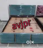 New cushion side wooden ply board double beds with storage box
