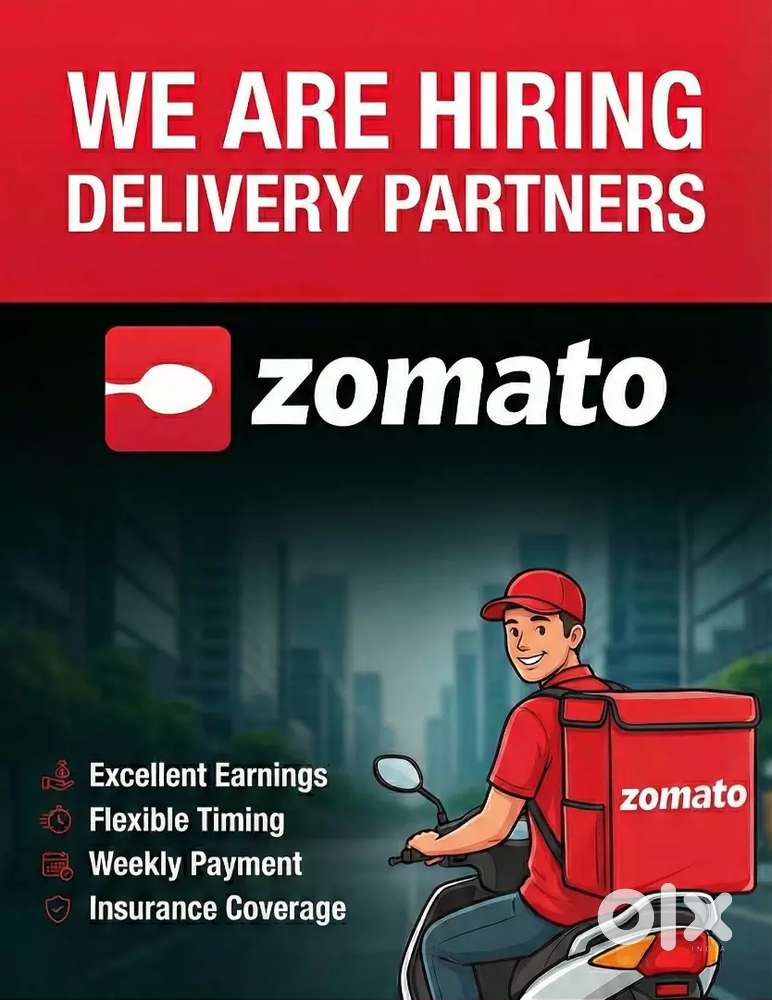 ZOMATO FOOD DELIVERY JOB FULL/PART TIME EARN UPTO 40K PER MONTH