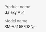Mobile, Galaxy A51