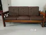 Premium Acacia Wood 3+1+1 Sofa Set – Sturdy & Elegant