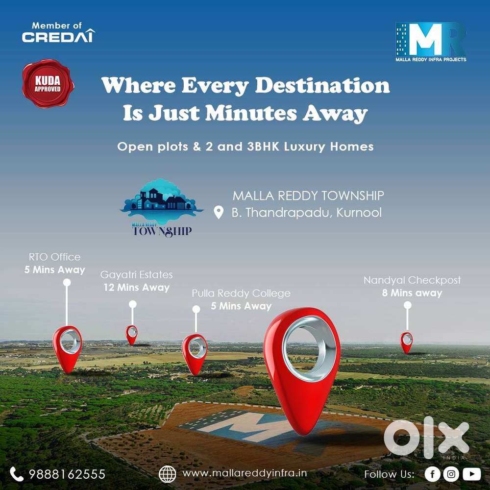 Buy Open Plots in Kurnool  Clear Title & Ready for Registration