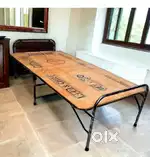 3-Piece Folding bed of board size 6/3 ft.  With good condition
