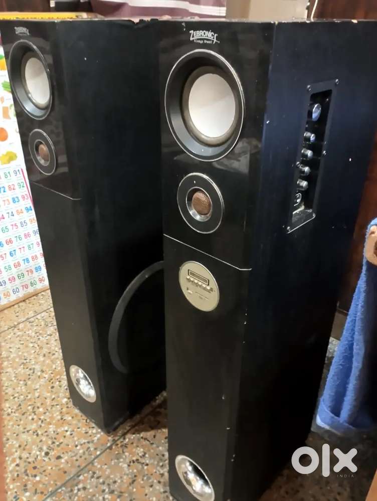 Speakers.. Zebronics towerspeakers with bluetooth,usb.. Sound like dj.