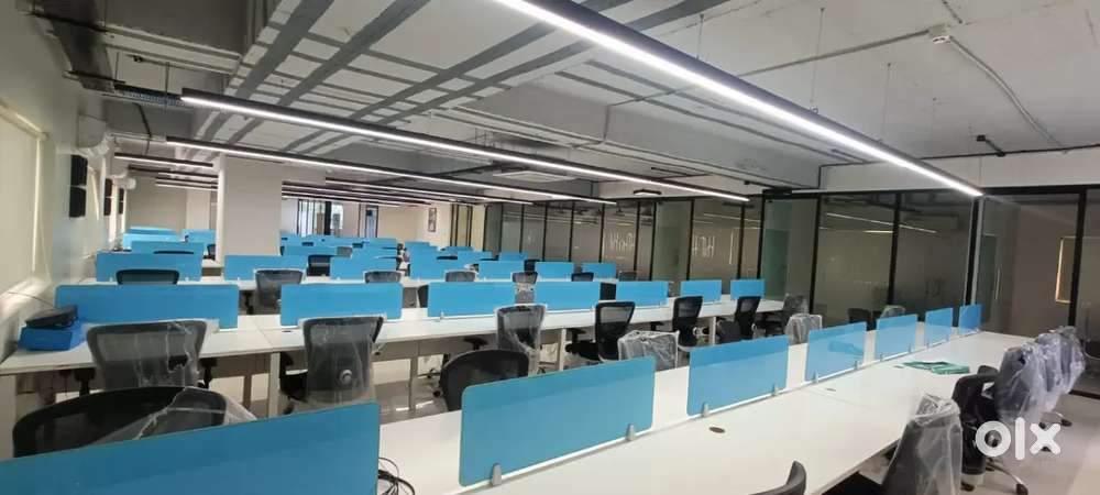 100 Workstations 5 Cabins 1 Conference plug and play office for Rent