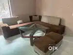 Brown sofa with matching colour