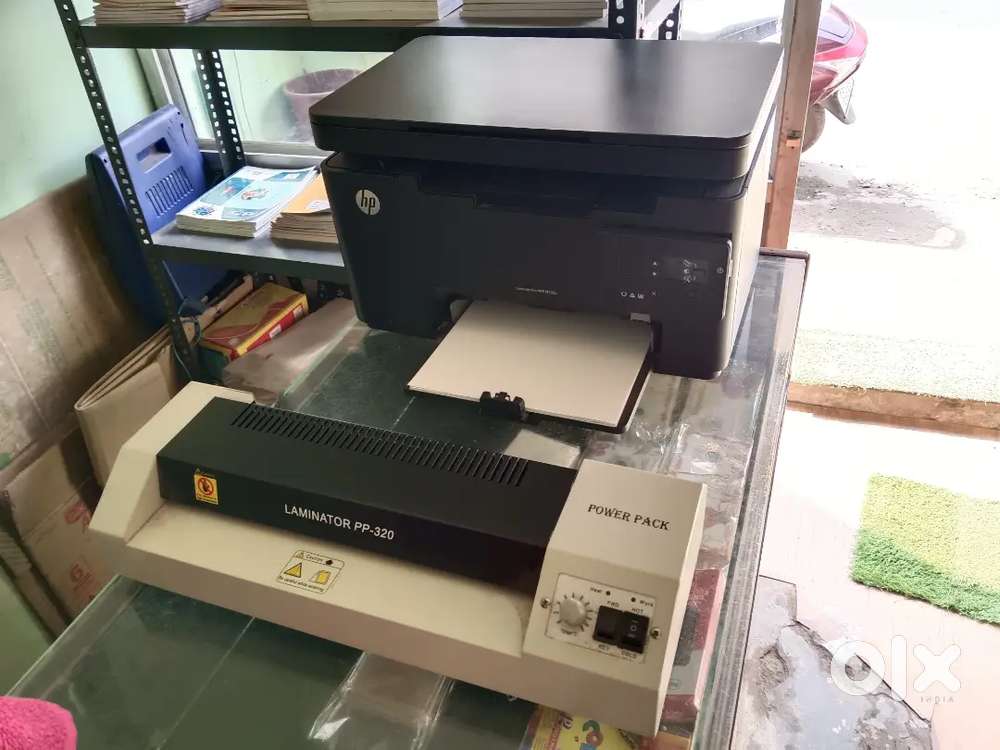 Hp printer & Lamination machine