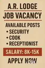 COOK, SECURITY, RECEPTIONIST