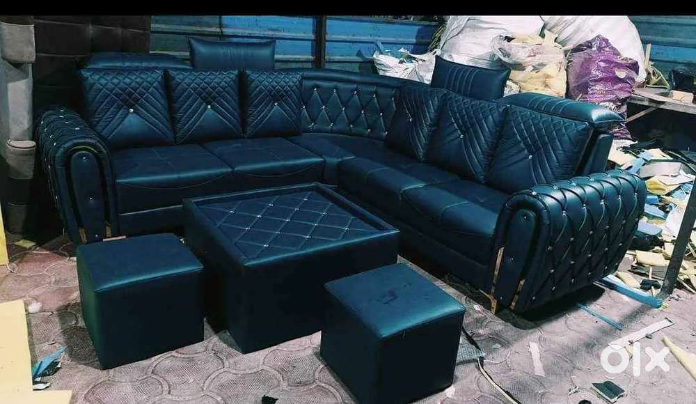 LUXURY L TYPE HEAD REST MODEL SOFA SET AVAILABLE AT ZAM ZAM FURNITURE