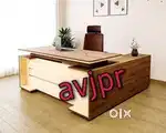 New designer lshape wooden office table reception table office counter