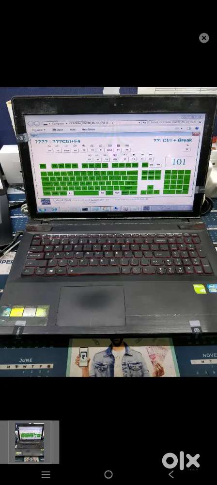 Lenovo IdeaPad Y500 Gaming Laptop intel i7 Processor Laga Hai 15000₹