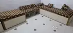2sofas 1tv sokesh  1 bed 1 teble 3khursi set