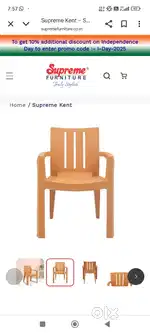 Plastic chair supreme kent