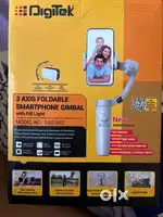 3 axis foldable smartphone gimbal with fill light