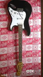 An electric guitar for sale.